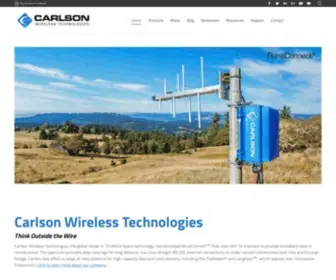 Carlsonwireless.com(Leaders in TV White Space) Screenshot