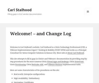 Carlstalhood.com(Filling gaps in EUC vendor documentation) Screenshot