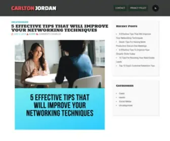 Carltonjordan.com(Carlton Jordan) Screenshot