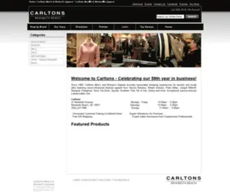 Carltonsapparel.com(Carltons Men's & Women's Apparel) Screenshot