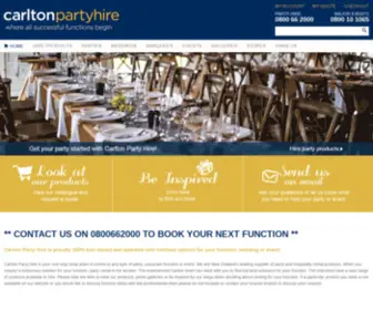 Carltonweddinghire.co.nz(Carlton Party Hire) Screenshot