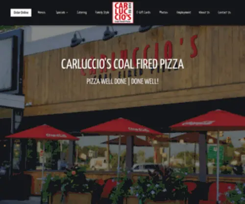 Carluccioscoalfiredpizza.com(Carluccio's Coal Fired Pizza) Screenshot