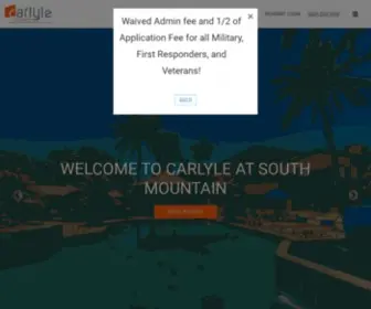 Carlyleatsouthmountain.com(Carlyle at South Mountain Apartments) Screenshot