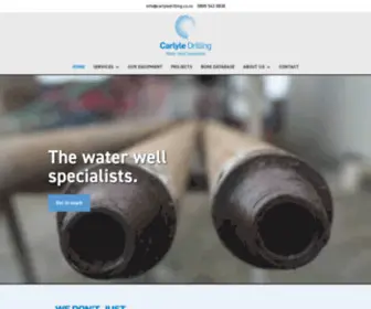 Carlyledrilling.co.nz(Carlyle Drilling) Screenshot