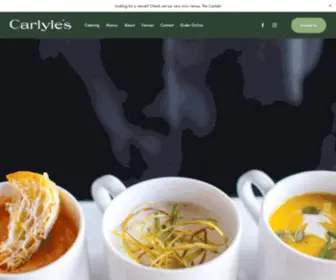 Carlyles.com(Carlyle&#039;s Catering) Screenshot