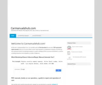 Carmanualshub.com(Automotive Repair Manuals free download) Screenshot