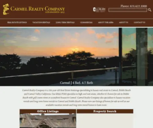 Carmel-Realty.com(Carmel Realty Company) Screenshot