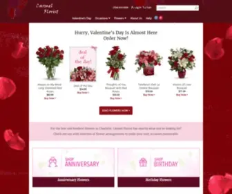 Carmelfloristnc.com(Charlotte Florist) Screenshot