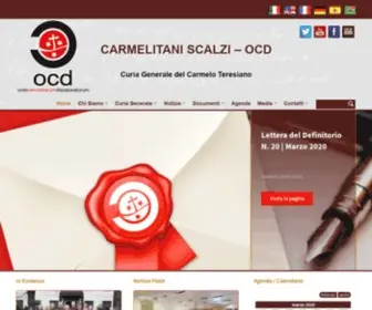Carmelitaniscalzi.com(Sito ufficiale dell'Ordine dei Carmelitani Scalzi) Screenshot