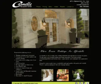 Carmelleweddings.com(Carmelle Reception Center) Screenshot