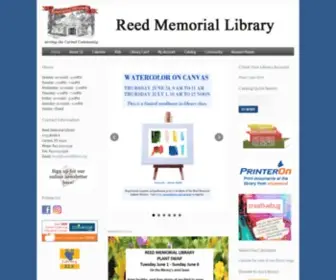 Carmellibrary.org(Reed Memorial Library) Screenshot