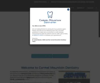 Carmelmountaindentistry.com(Dentist in San Diego) Screenshot