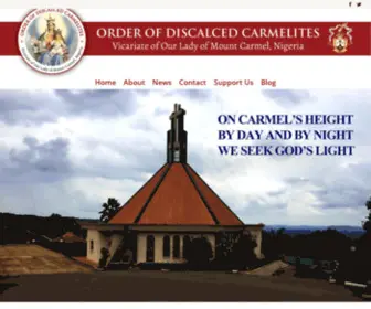 Carmelnigeria.org(Order Of Discalced Carmelites) Screenshot