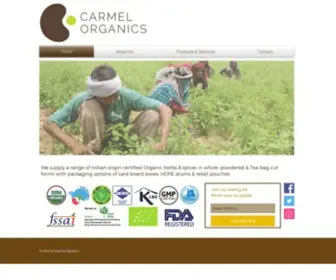 Carmelorganics.in(Carmel organics) Screenshot