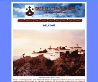 Carmelsandiego.com(Discalced Carmelite Nuns in San Diego) Screenshot
