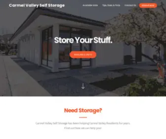 Carmelvalleystorage.com(Carmel Valley Self Storage) Screenshot