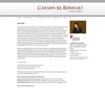Carmenreinhart.com(Carmen M. Reinhart) Screenshot