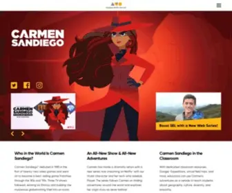 Carmensandiego.com(Carmen Sandiego Official Website) Screenshot