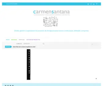 Carmensantana.es(Comunicación y divulgación científica) Screenshot