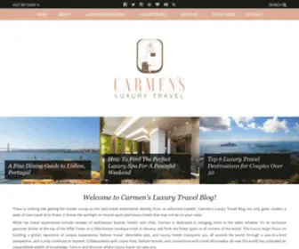 Carmensluxurytravel.com(Luxury Travel Blogger) Screenshot