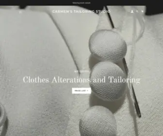 Carmenstailoring.co.uk(Carmen's Tailoring Studio) Screenshot