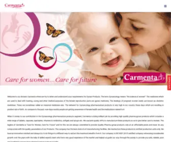 Carmenta.org(Gynaecology Pharmaceutical Products) Screenshot