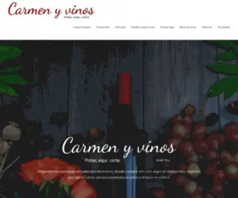 Carmenyvinos.com(Carmen y Vinos) Screenshot