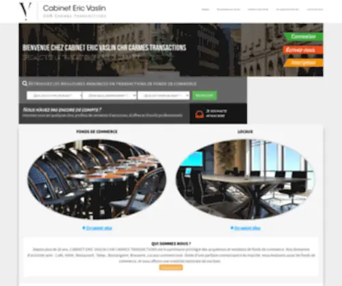 Carmes-Transactions.com(CABINET ERIC VASLIN CHR CARMES TRANSACTIONS à Orléans fonds de commerce) Screenshot