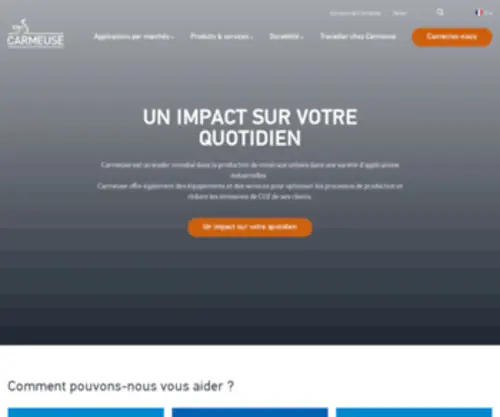 Carmeuse.fr(Un impact sur votre quotidien) Screenshot