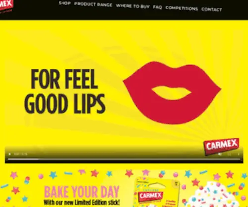 Carmex.com.au(Lip Balm & Moisturiser for Dry Chapped Lips) Screenshot