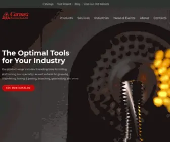 Carmex.com(A manufacturer of high quality cutting tools) Screenshot