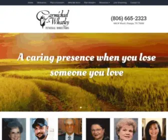 Carmichael-Whatley.com(Carmichael-Whatley Funeral Home) Screenshot