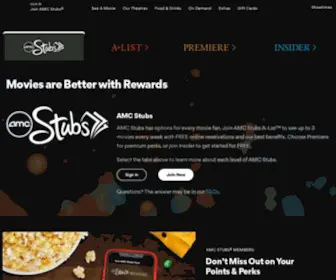 Carmikerewards.com(AMC Stubs) Screenshot