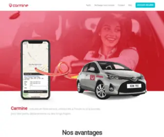 Carmine.ma(Auto-partage au Maroc, Voitures en libre-service à l'heure où à la journée à partir de 30dh/heure) Screenshot