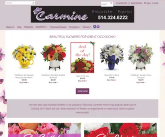 Carmineflorist.ca(St-Leonard Florist) Screenshot