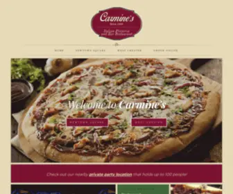 Carminespa.com(Carmine's Italian Pizzeria) Screenshot