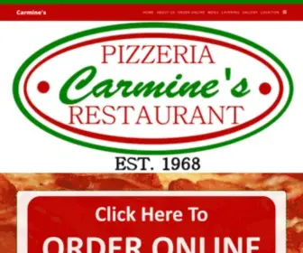 Carminespizzanetcong.com(Carmine's Pizza Netcong) Screenshot