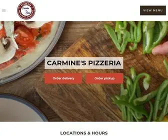 Carminespizzeriamenu.com(Carmine's Pizzeria) Screenshot