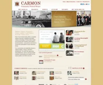Carmonfuneralhome.com(Carmon Community Funeral Homes) Screenshot