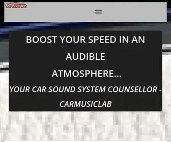 Carmusiclab.com(Your car sound system counselor) Screenshot
