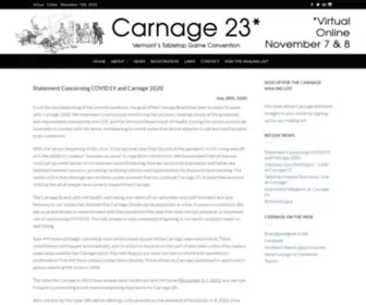 Carnagecon.com(November 6) Screenshot