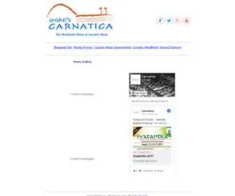 Carnatica.com(The Worldwide Home of Carnatic Music) Screenshot