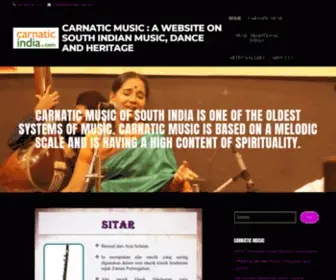 Carnaticindia.com(CARNATIC MUSIC) Screenshot