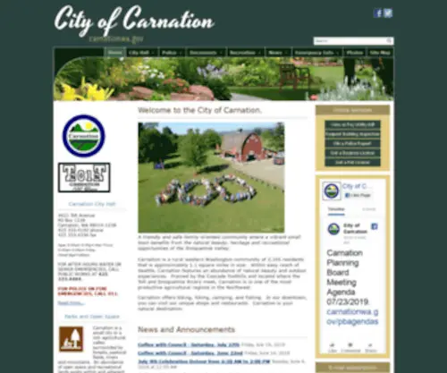 Carnationwa.gov(City) Screenshot