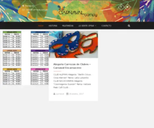 Carnaval.com.py(Carnaval) Screenshot