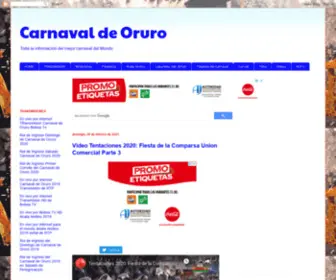 Carnavaloruro.net(Carnaval de Oruro) Screenshot