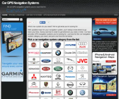 Carnavisystems.com(We help you chose the best solution for navigation) Screenshot