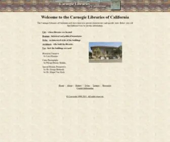 Carnegie-Libraries.org(The Carnegie Libraries of California web site) Screenshot