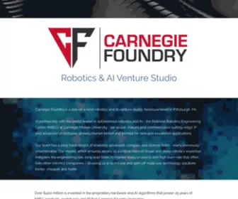 Carnegiefoundry.com(In partnership with the world leader in autonomous robotics and AI) Screenshot