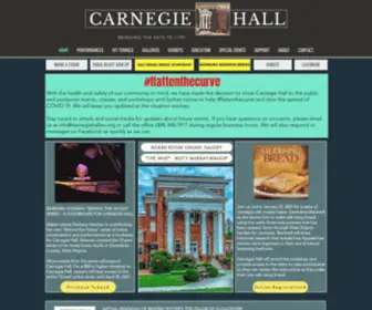 Carnegiehallwv.org(Carnegie Hall) Screenshot